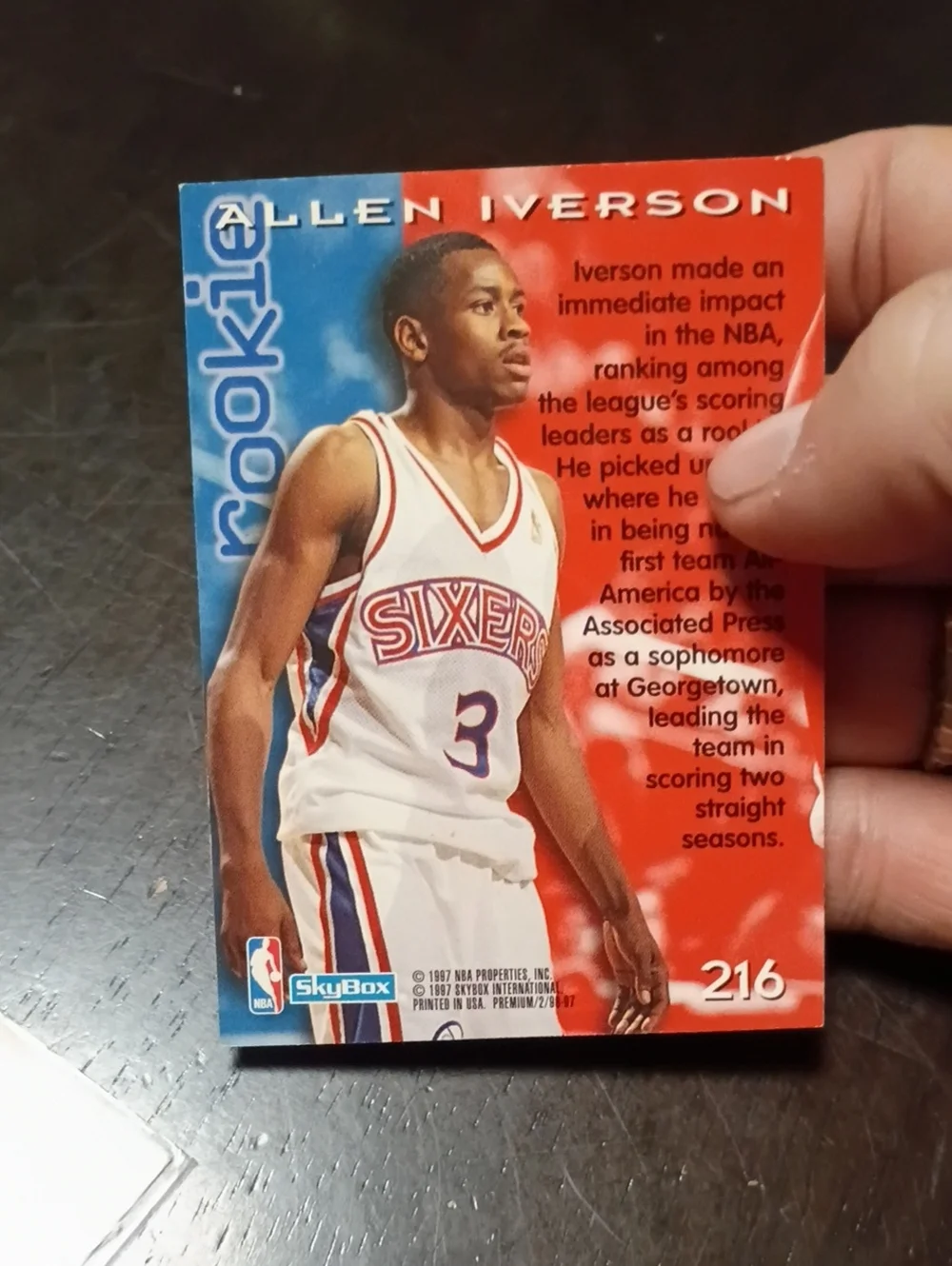 Rookie Cards Shaq & Allan Iverson Bundle Of 2 1992 Flashbacks, 1997 Skybox Cards